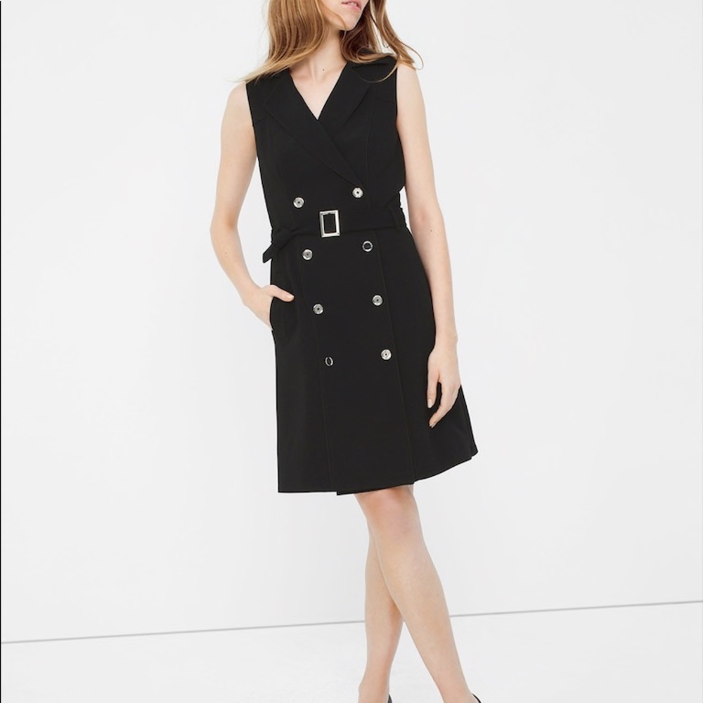 WHBM sleeveless trench - size 00 petite